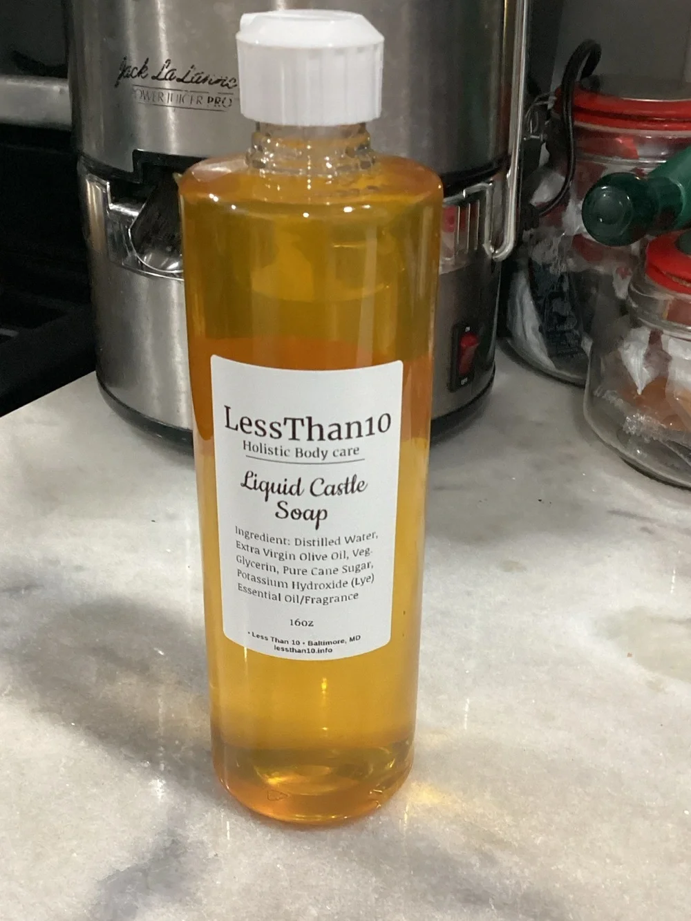 Liquid Castile Soap - Warm Yellow Body Wash